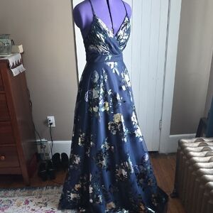 City Studio Navy Floral Maxi Dress
